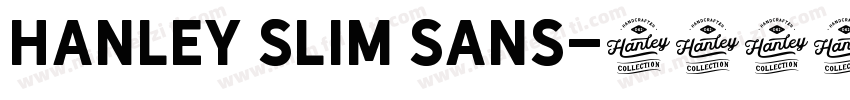 Hanley Slim Sans字体转换